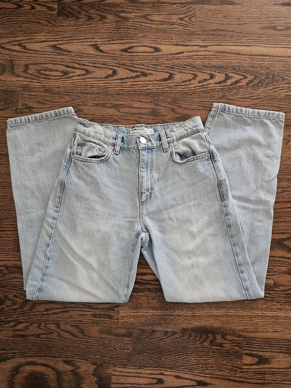 Garage Light Wash Straight Leg Jeans
